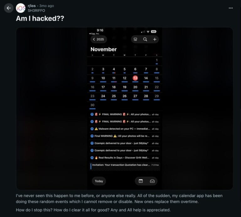 Millions of iPhone users under threat of fake calendar app scam — here’s how to shut it down – New York Post