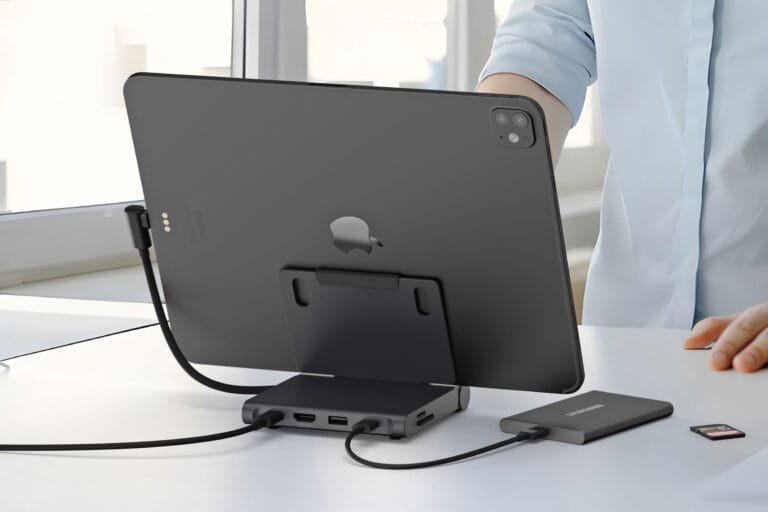 Satechi’s new folding dock adds USB, audio, and video ports to the iPad – The Verge
